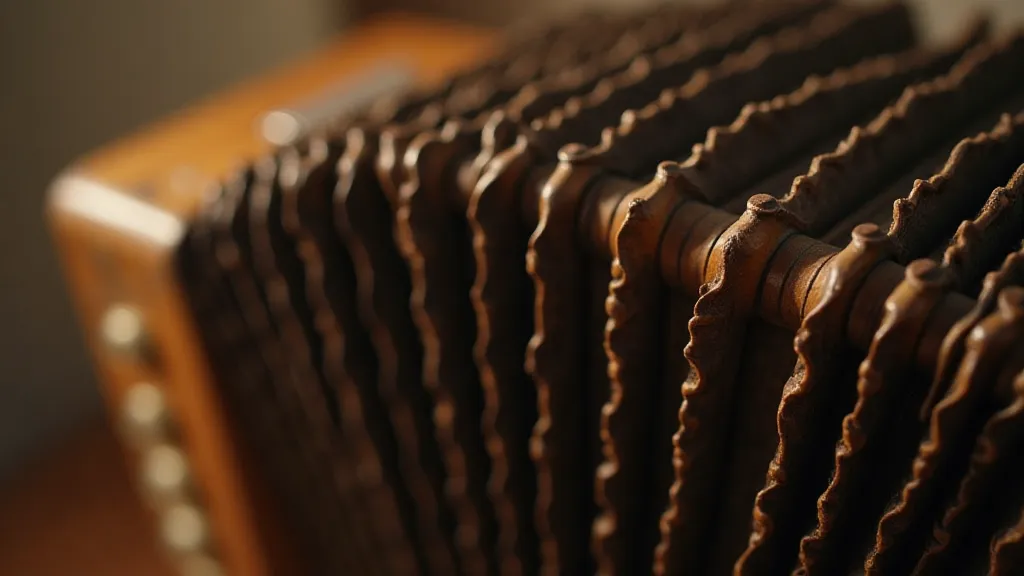 Antique accordion bellows