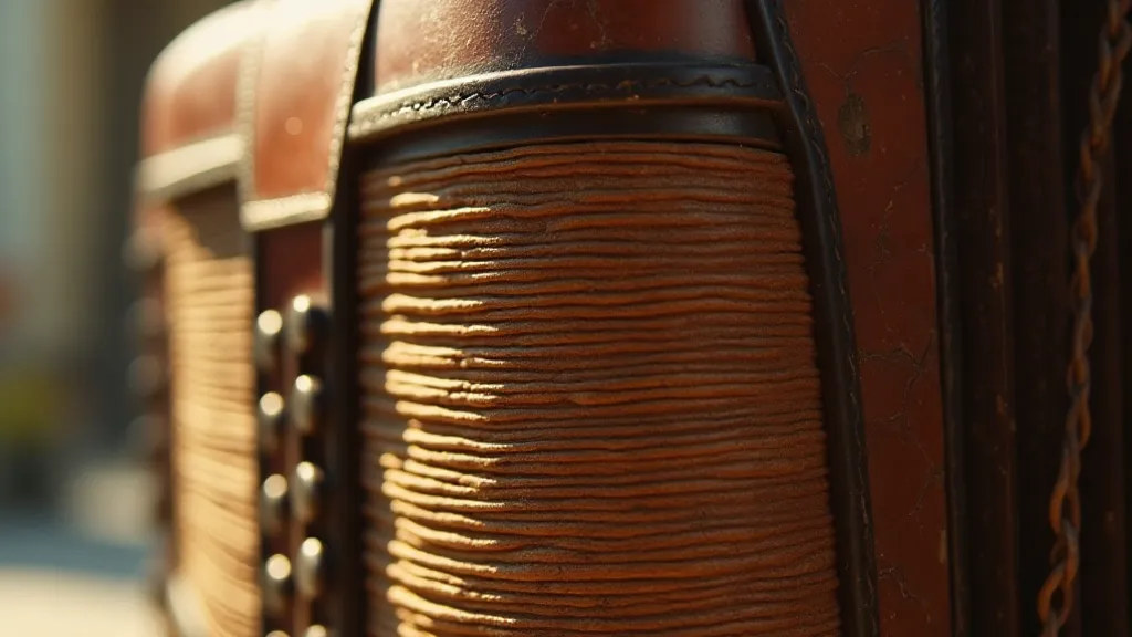 Vintage accordion bellows detail