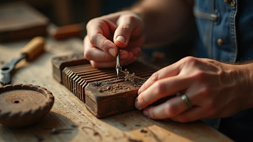 Craftsman repairing an accordion.