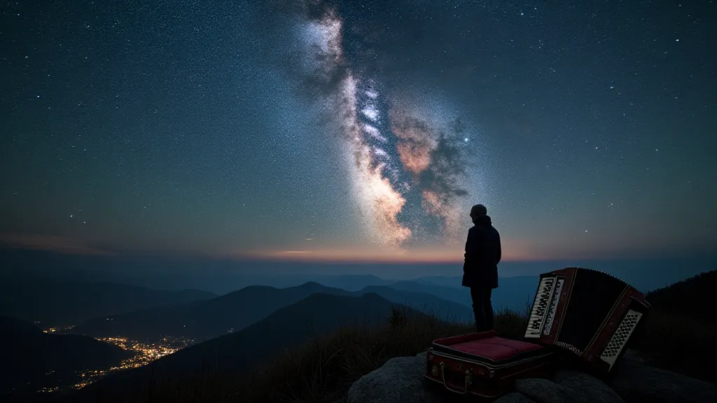 Milky Way and accordion
