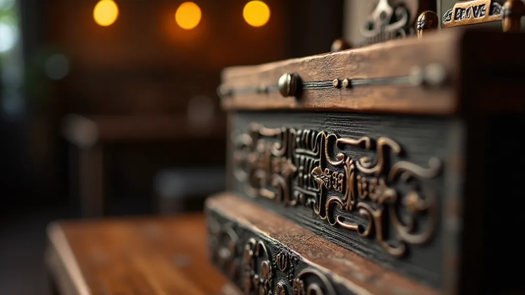 Vintage accordion detail